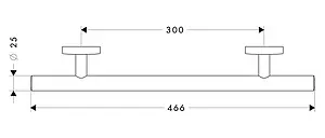 Поручень Hansgrohe Logis хром 40513000 Поручень Hansgrohe Logis хром 40513000, 2