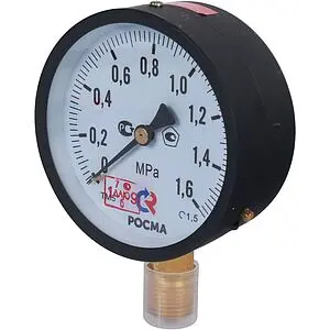 Манометр радиальный Росма ТМ-510Р.00 100мм 16 бар ½" 00000006833 Манометр радиальный Росма ТМ-510Р.00 100мм 16 бар ½" 00000006833, 3