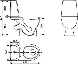 Унитаз-компакт Sanita Luxe Max белый WC.CC/Max/2-DM/WHT.G/S1 Унитаз-компакт Sanita Luxe Max белый WC.CC/Max/2-DM/WHT.G/S1, 5