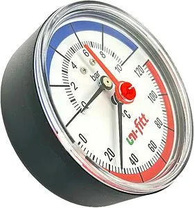 Термоманометр радиальный Uni-fitt 80мм 10 бар 120°С ½" 311D3442 Термоманометр радиальный Uni-fitt 80мм 10 бар 120°С ½" 311D3442, 4