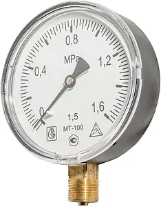 Манометр радиальный Багория МТ-100мм 16 бар ½" 182602363 Манометр радиальный Багория МТ-100мм 16 бар ½" 182602363, 2