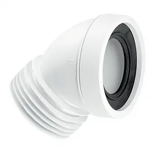 Патрубок для унитаза Mc Alpine 45° MRWC16 Патрубок для унитаза Mc Alpine 45° MRWC16, 1