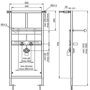 Инсталляция для раковины Koller Pool Washbasin Alcora ST1100 Инсталляция для раковины Koller Pool Washbasin Alcora ST1100, 2