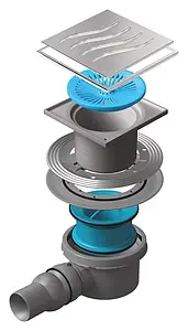 Трап горизонтальный Set Pestan Confluo Standart Dry Tide 1 Mask 150x150мм 13000070 Трап горизонтальный Set Pestan Confluo Standart Dry Tide 1 Mask 150x150мм 13000070, 3