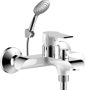 Смеситель для ванны Rossinka белый/хром W35-31 Смеситель для ванны Rossinka белый/хром W35-31, 1