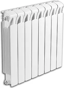Радиатор биметаллический 8 секций Rifar Monolit 500 белый RM50008 Радиатор биметаллический 8 секций Rifar Monolit 500 белый RM50008, 1