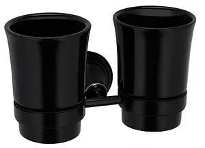 Стакан двойной Fixsen Luksor чёрный/золото FX-71607B Стакан двойной Fixsen Luksor чёрный/золото FX-71607B, 1