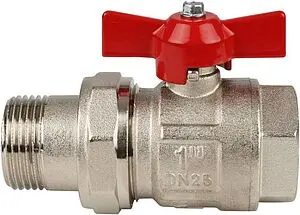 Кран шаровый с американкой 1"в x 1"н Itap Ideal 0980100 Кран шаровый с американкой 1"в x 1"н Itap Ideal 0980100, 1