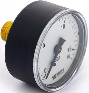 Манометр аксиальный Watts MAL 50мм 16 бар ¼" 10008094 Манометр аксиальный Watts MAL 50мм 16 бар ¼" 10008094, 2