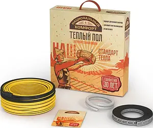 Теплый пол (нагревательный кабель) Национальный комфорт БНК 300Вт 1,7 - 2,0м² 2206210 Теплый пол (нагревательный кабель) Национальный комфорт БНК 300Вт 1,7 - 2,0м² 2206210, 1