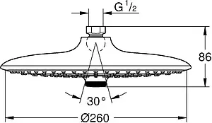 Лейка верхнего душа Grohe Euphoria 260 SmartControl хром 26455000 Лейка верхнего душа Grohe Euphoria 260 SmartControl хром 26455000, 2