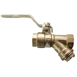 Кран шаровый с фильтром ½"в x ½"в STI 03.01.10015 Кран шаровый с фильтром ½"в x ½"в STI 03.01.10015, 1