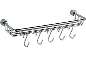 Полка для полотенец Wasserkraft Donau хром 9415 Полка для полотенец Wasserkraft Donau хром 9415, 1