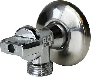 Кран шаровый угловой для бытовой техники ½"н x ¾"н Elsen EV91.3412 Кран шаровый угловой для бытовой техники ½"н x ¾"н Elsen EV91.3412, 1