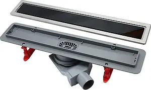 Лоток душевой Set 650мм h=52мм 0.8л/сек Pestan Confluo Premium Black Glass Line 650 13000293 Лоток душевой Set 650мм h=52мм 0.8л/сек Pestan Confluo Premium Black Glass Line 650 13000293, 2