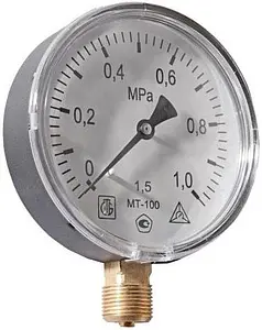 Манометр радиальный Багория МТ-100мм 10 бар ½" 182602362 Манометр радиальный Багория МТ-100мм 10 бар ½" 182602362, 2