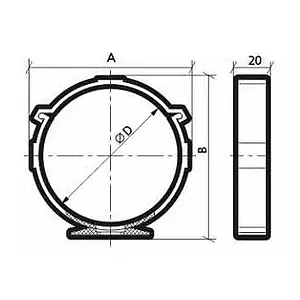 Держатель воздуховода ЭРА 10 ДКП Держатель воздуховода ЭРА 10 ДКП, 2