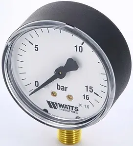 Манометр радиальный Watts MRP 80мм 16 бар ½" 10007794 Манометр радиальный Watts MRP 80мм 16 бар ½" 10007794, 3
