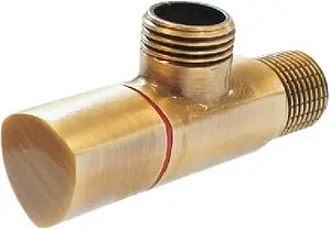 Кран шаровый угловой ½"н x ⅜"н латунь Schlosser 606000027 Кран шаровый угловой ½"н x ⅜"н латунь Schlosser 606000027, 1