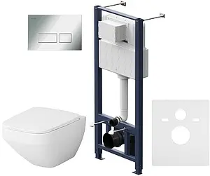 Комплект 6 в 1 Am.Pm Inspire 2.0 FlashClean IS47051.50A1700 с кнопкой хром глянцевый Комплект 6 в 1 Am.Pm Inspire 2.0 FlashClean IS47051.50A1700 с кнопкой хром глянцевый, 1