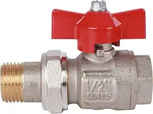 Кран шаровый с американкой ½"в x ½"н Itap Ideal 0980012 Кран шаровый с американкой ½"в x ½"н Itap Ideal 0980012, 1