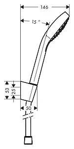 Душевой набор Hansgrohe Croma Select S 110 Vario 3jet 160см хром/белый 26411400 Душевой набор Hansgrohe Croma Select S 110 Vario 3jet 160см хром/белый 26411400, 2