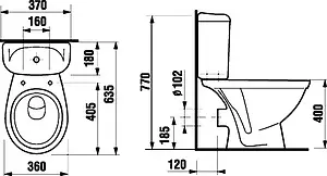 Унитаз-компакт Jika Lyra белый 8.2423.6.000.242.9 Унитаз-компакт Jika Lyra белый 8.2423.6.000.242.9, 2