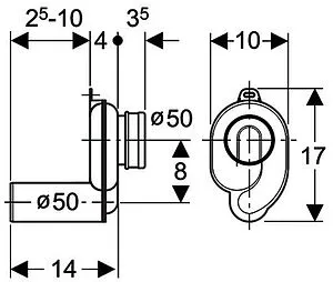 Сифон для писсуара Geberit 152.950.11.1 Сифон для писсуара Geberit 152.950.11.1, 2