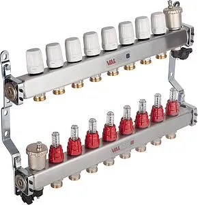 Группа коллекторная с расходомерами 8 отводов 1"в/в x ¾"ек Valtec VTc.586.EMNX.0608 Группа коллекторная с расходомерами 8 отводов 1"в/в x ¾"ек Valtec VTc.586.EMNX.0608, 3
