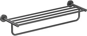 Полка для полотенец Aquatek Европа чёрный матовый AQ4115MB Полка для полотенец Aquatek Европа чёрный матовый AQ4115MB, 1