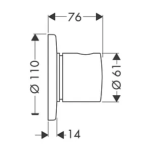 Вентиль переключающий на 2/3 потребителя Hansgrohe Trio/Quattro S хром 15932000 Вентиль переключающий на 2/3 потребителя Hansgrohe Trio/Quattro S хром 15932000, 2