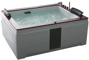 Ванна акриловая с гидромассажем Gemy 186x151 R G9052 II B R Ванна акриловая с гидромассажем Gemy 186x151 R G9052 II B R, 1