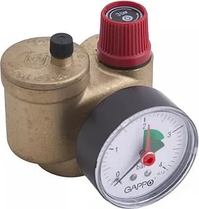 Группа безопасности котла до 50 кВт 1" 3 бар Gappo G1453 Группа безопасности котла до 50 кВт 1" 3 бар Gappo G1453, 2