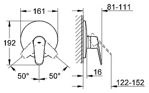 Смеситель для душа скрытого монтажа Grohe Eurodisc Cosmopolitan белый 19549LS2 Смеситель для душа скрытого монтажа Grohe Eurodisc Cosmopolitan белый 19549LS2, 2