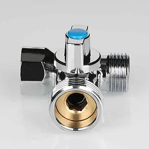 Кран шаровый трехпроходной ½"н x ¾"н x ½"в хром Valtec VT.256.N.04 Кран шаровый трехпроходной ½"н x ¾"н x ½"в хром Valtec VT.256.N.04, 5