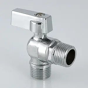 Кран шаровый угловой для бытовой техники ½"н x ¾"н хром Valtec VT.392.N.05 Кран шаровый угловой для бытовой техники ½"н x ¾"н хром Valtec VT.392.N.05, 4