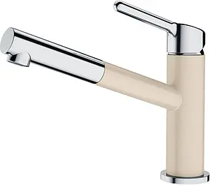 Смеситель для кухни с выдвижным изливом Franke Orbit бежевый/хром 115.0623.136 Смеситель для кухни с выдвижным изливом Franke Orbit бежевый/хром 115.0623.136, 1