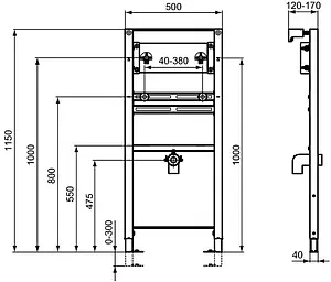 Инсталляция для раковины Ideal Standard Prosys R016167 Инсталляция для раковины Ideal Standard Prosys R016167, 2