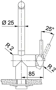 Смеситель для кухни с выдвижным изливом Franke Atlas Neo нержавеющая сталь 115.0521.438 Смеситель для кухни с выдвижным изливом Franke Atlas Neo нержавеющая сталь 115.0521.438, 3