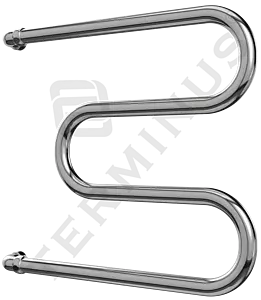 Полотенцесушитель водяной Terminus М-образный AISI 25 500х500 полированная сталь 4620768880490 Полотенцесушитель водяной Terminus М-образный AISI 25 500х500 полированная сталь 4620768880490, 2