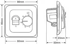 Терморегулятор Thermex Nexum белый 808000 Терморегулятор Thermex Nexum белый 808000, 2