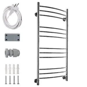 Полотенцесушитель электрический лесенка Energy Ergo 1200х500 полированная сталь Полотенцесушитель электрический лесенка Energy Ergo 1200х500 полированная сталь, 2