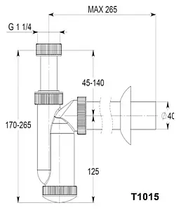 Сифон для писсуара Jika Domino 8.9073.0.000.000.1 Сифон для писсуара Jika Domino 8.9073.0.000.000.1, 2