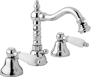 Смеситель для биде Cezares First хром/белый FIRST-BBS2-01-Bi Смеситель для биде Cezares First хром/белый FIRST-BBS2-01-Bi, 1