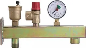 Группа безопасности расширительного бака до 44 кВт 1" 3 бар Gappo G1452 Группа безопасности расширительного бака до 44 кВт 1" 3 бар Gappo G1452, 1