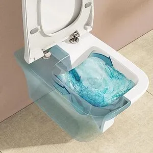 Унитаз подвесной безободковый VitrA Zentrum Square SmoothFlush белый 7484B003-0075 Унитаз подвесной безободковый VitrA Zentrum Square SmoothFlush белый 7484B003-0075, 3