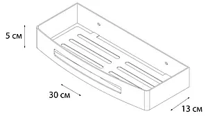 Полка Fixsen Hotel хром FX-31003B Полка Fixsen Hotel хром FX-31003B, 3