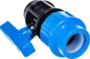 Кран шаровый с переходом на пнд трубу 32мм x 1"в Джилекс 9370 Кран шаровый с переходом на пнд трубу 32мм x 1"в Джилекс 9370, 1