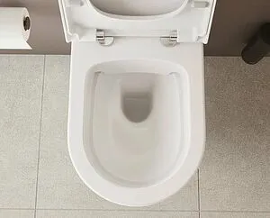 Унитаз подвесной безободковый VitrA Sanibelle SmoothFlush белый 7551B003-0075 Унитаз подвесной безободковый VitrA Sanibelle SmoothFlush белый 7551B003-0075, 3