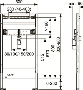 Инсталляция для раковины TECEprofil 9310018 Инсталляция для раковины TECEprofil 9310018, 2